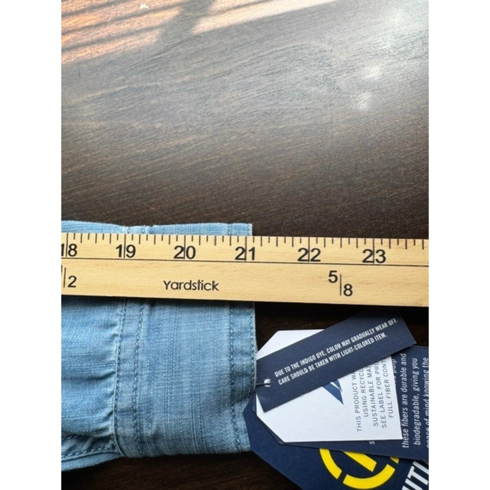 NWT Nautica Chambray Shirt Women's S Tencel Cotton Denim Button Up - Picture 12 of 13